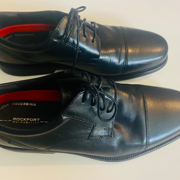 Like New Mens Rockport Charles Road Cap Toe Size 10.5 Shoes - Picture 3 of 6